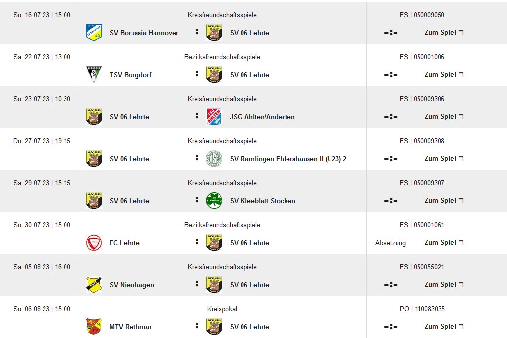 testspiele