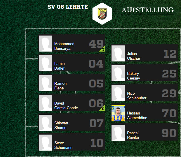 Screenshot 2018 11 11 SV 06 Lehrte SV Yurdumspor Lehrte Ergebnis Kreisliga Herren 11 11 20181