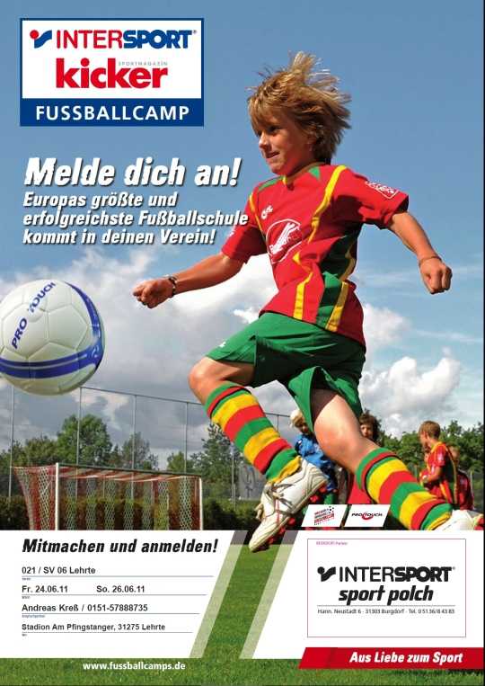 Intersport-Fussballcamp beim SV 06 Lehrte